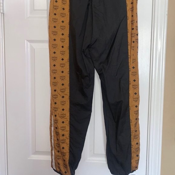 Puma Men’s size XL MCM tracksuit track jacket pants set black logo print luxury - Picture 10 of 14
